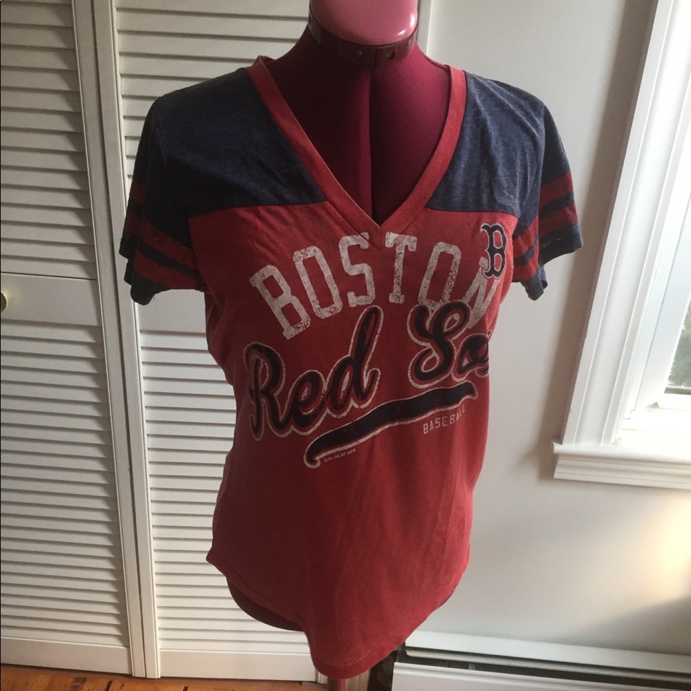 Red Sox V Neck Tee